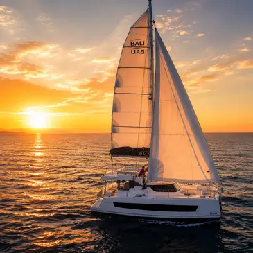 Coucher de Soleil et apéritif en Catamaran à Port Camargue — balade en bateau à Grau-du-Roi
