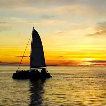 Promenade en Catamaran au Coucher de Soleil à Oléron — balade en bateau à Saint-Georges-d'Oléron