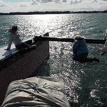 Promenade en catamaran en soirée - îles du Golfe du Morbihan — balade en bateau à Baden